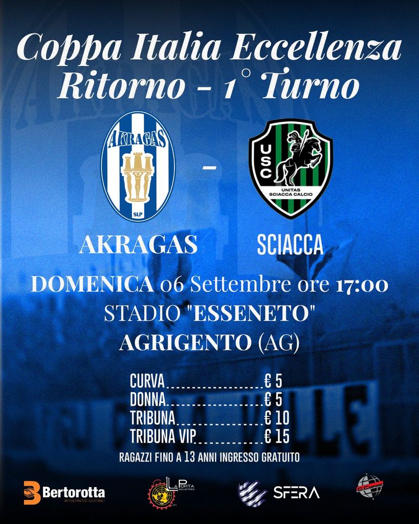 Locandina Akragas - Sciacca
