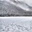 Passeggiata invernale con le ciaspole sulle montagne toscane