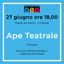 Ape teatrale Abc Festival @ 27 Giugno 18.00 Piazza dei Martiri Cintolese