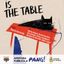The cat is the table