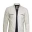 White Leather Jacket Men